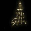 vidaXL LED Χριστουγεννιάτικο Δέντρο Θερμό λευκό 182 εκ Μέταλλο