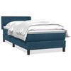 vidaXL Box Spring &kappa;&rho;&epsilon;&beta;ά&tau;&iota; &mu;&epsilon; &sigma;&tau;&rho;ώ&mu;&alpha; &sigma;&kappa;&omicron;ύ&rho;&omicron; &mu;&pi;&lambda;&epsilon; 100x220 cm &Beta;&epsilon;&lambda;&omicron;ύ&delta;&iota;&nu;&omicron;
