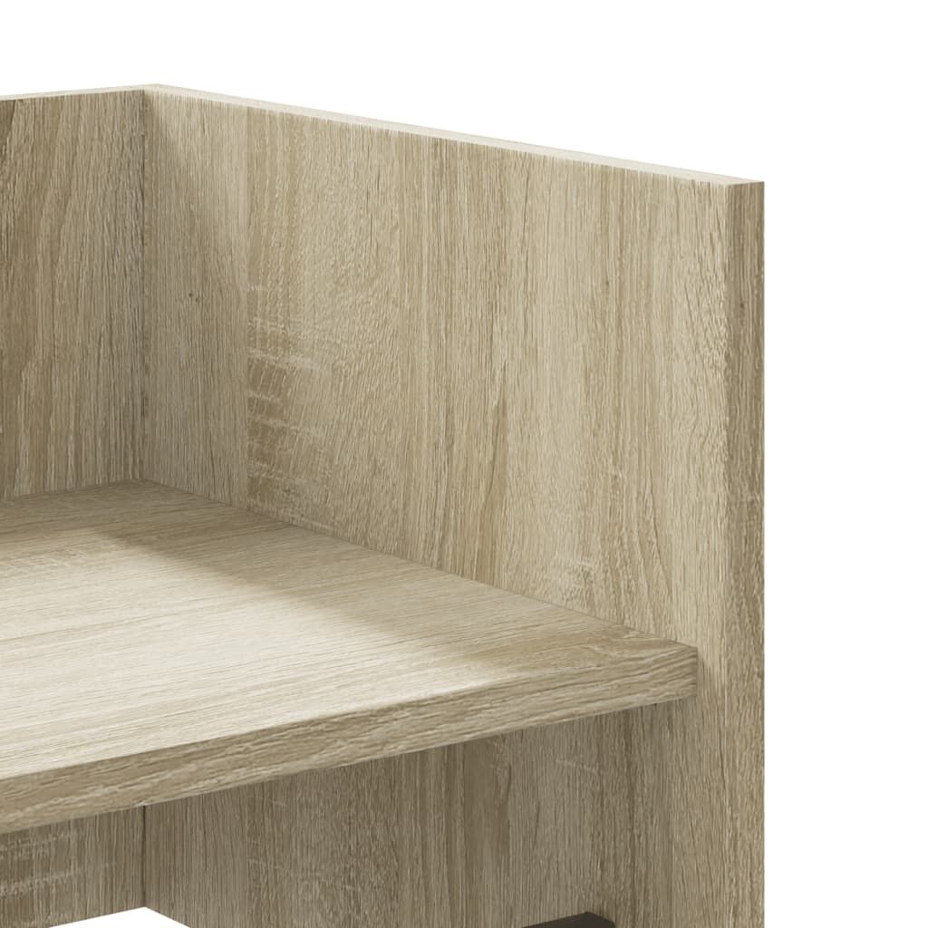 vidaXL Ράφι Τοίχου Sonoma Δρυς 100x35x30,5 εκ. Επεξεργασμένο Ξύλο