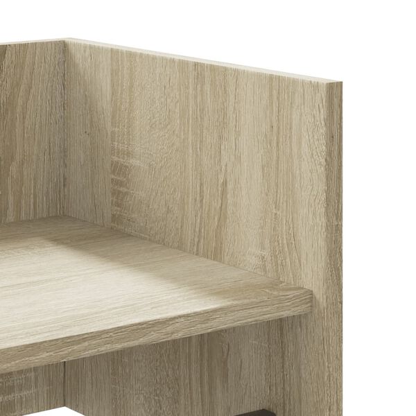 vidaXL Ράφι Τοίχου Sonoma Δρυς 100x35x30,5 εκ. Επεξεργασμένο Ξύλο