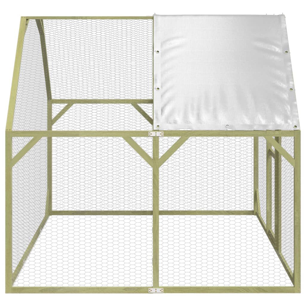 vidaXL Κοτέτσι 268x200x190 εκ. από Μασίφ Εμποτισμένο Ξύλο Πεύκου