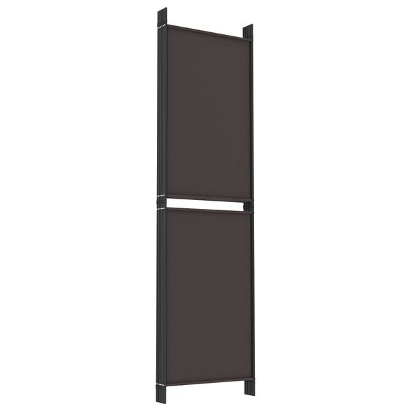 vidaXL Διαχωριστικό Δωματίου με 6 Πάνελ Καφέ 300x180 εκ. από Ύφασμα