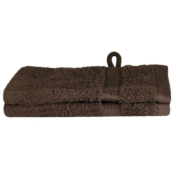 vidaXL Πετσέτες 2 pcs Καστανό 15 x 21 cm Βαμβάκι