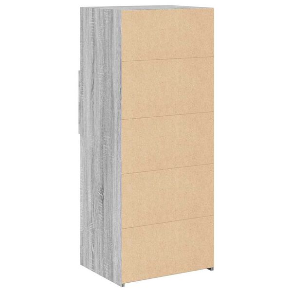 vidaXL Ντουλάπι Γκρι Sonoma 50x42,5x124 εκ. από Επεξεργασμένο Ξύλο
