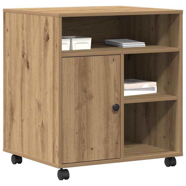 vidaXL Σταντ Εκτυπωτή artisan δρυς 60 x 50 x 67 εκ. Επεξεργασμένο ξύλο