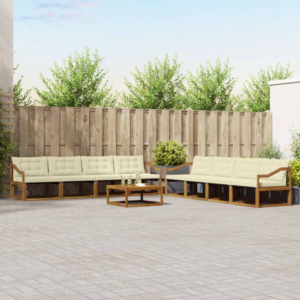 vidaXL &Sigma;&epsilon;&iota;&rho;ά &Kappa;&alpha;&nu;&alpha;&pi;έ &Epsilon;&xi;&omega;&tau;&epsilon;&rho;&iota;&kappa;&omicron;ύ &mu;&epsilon; &mu;&alpha;&xi;&iota;&lambda;ά&rho;&iota; 9 pcs &Phi;&upsilon;&sigma;&iota;&kappa;ό &kappa;&alpha;&iota; &Kappa;&rho;έ&mu;&alpha;