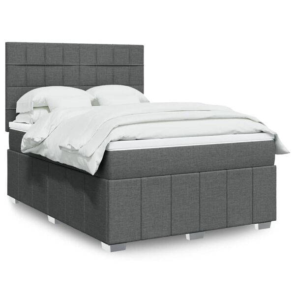 vidaXL &Kappa;&rho;&epsilon;&beta;ά&tau;&iota; Boxspring &mu;&epsilon; &Sigma;&tau;&rho;ώ&mu;&alpha; &Sigma;&kappa;&omicron;ύ&rho;&omicron; &Gamma;&kappa;&rho;&iota; 160x200 &epsilon;&kappa; &Upsilon;&phi;&alpha;&sigma;&mu;ά&tau;&iota;&nu;&omicron;