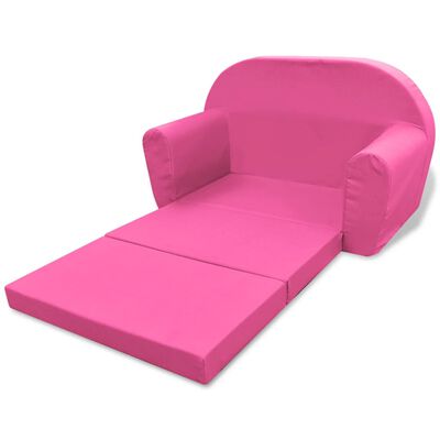 vidaXL Πολυθρόνα-Κρεβάτι Παιδική Ροζ
