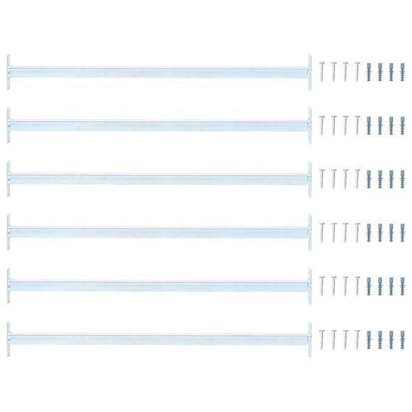 vidaXL &Rho;&upsilon;&theta;&mu;&iota;&zeta;ό&mu;&epsilon;&nu;&eta; &Mu;&pi;ά&rho;&alpha; &Alpha;&sigma;&phi;&alpha;&lambda;&epsilon;ί&alpha;&sigmaf; &Pi;&alpha;&rho;&alpha;&theta;ύ&rho;&omicron;&upsilon; 6 pcs &Alpha;&sigma;&eta;&mu;ί &Alpha;&tau;&sigma;ά&lambda;&iota;