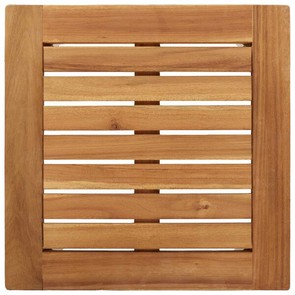vidaXL Σέτ φαγητού για κήπο 3 pcs Καφέ Μασίφ ξύλο teak