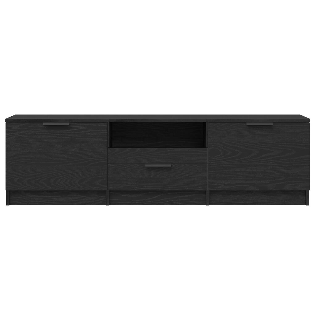 vidaXL Ντουλάπι τηλεόρασης - Μαύρη δρυς - 140x35x40 εκ. - Φτιαγμένο από επεξεργασμένο ξύλο