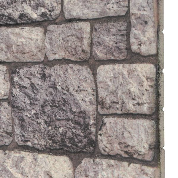 vidaXL Πάνελ Τοίχου 3D 10 τεμ. Σχέδιο Τούβλα Ανοιχτό Γκρι EPS