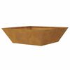 vidaXL Γλάστρα Κήπου 5 pcs Σκ rusty 50 x 50 x 15 cm