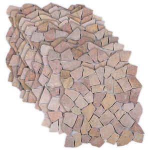 vidaXL &Pi;&lambda;&alpha;&kappa;ί&delta;&iota;&alpha; &Mu;&omega;&sigma;&alpha;ϊ&kappa;&omicron;ύ &Kappa;ό&kappa;&kappa;&iota;&nu;&omicron; 30 x 30 cm &Mu;ά&rho;&mu;&alpha;&rho;&omicron;