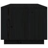 vidaXL Τραπεζάκι Σαλονιού Μαύρο 100x50x41 εκ. από Μασίφ Ξύλο Πεύκου