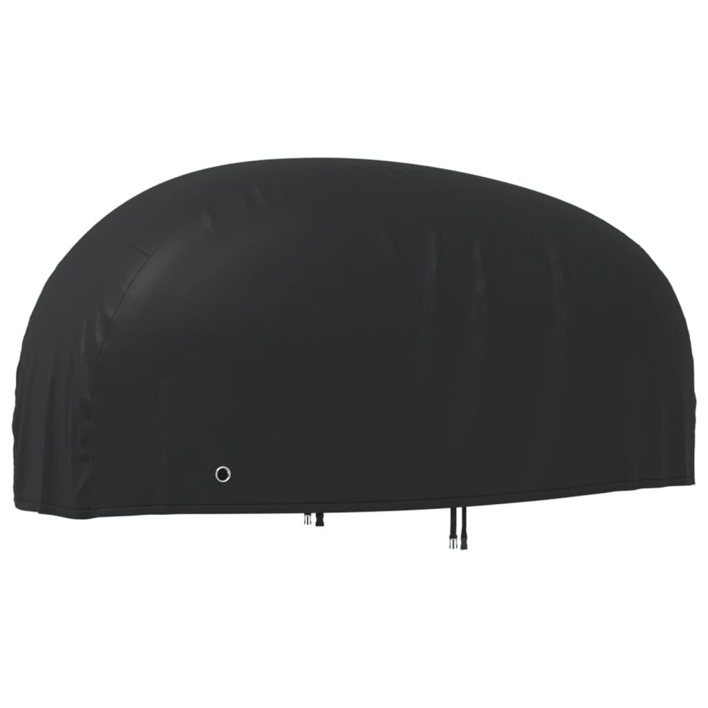 vidaXL Κουκούλα Μηχανής Μαύρη 230x95x125 εκ. Ύφασμα Oxford 210D