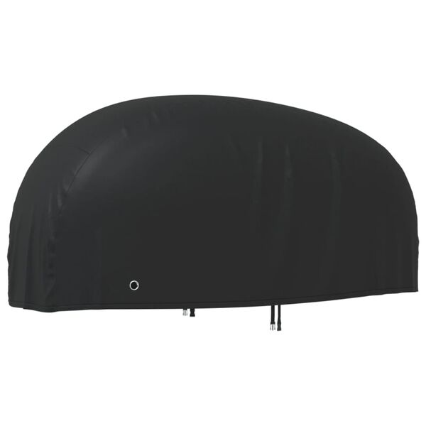 vidaXL Κουκούλα Μηχανής Μαύρη 230x95x125 εκ. Ύφασμα Oxford 210D