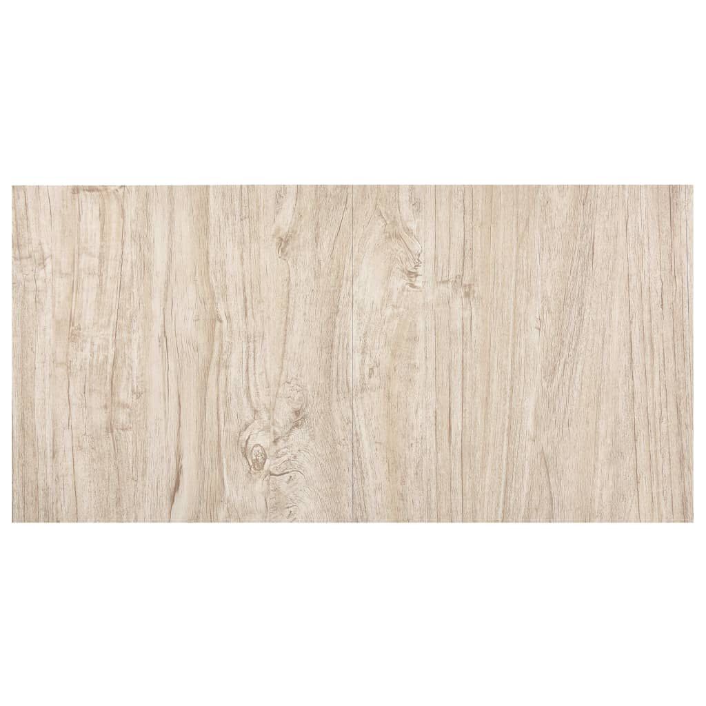 vidaXL Δάπεδο Αυτοκόλλητο Ανοιχτό Καφέ 55 τεμ. 5,11 μ² από PVC