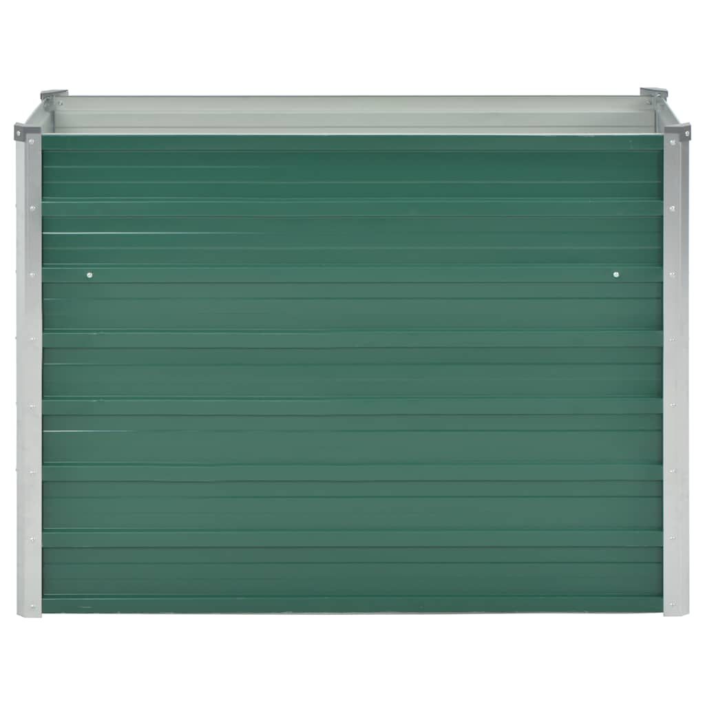 vidaXL Ζαρντινιέρα Υπερυψωμένη Πράσινη 100x40x77 εκ. Γαλβαν. Χάλυβας