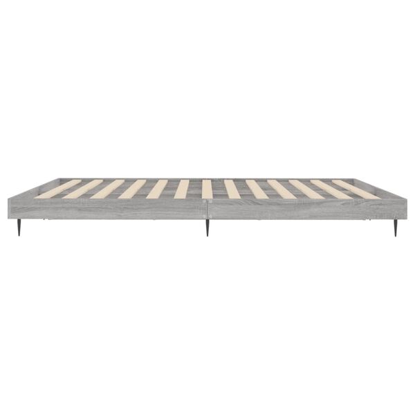 vidaXL Πλαίσιο Κρεβατιού Γκρι Sonoma 140x200 εκ. Επεξεργασμένο Ξύλο
