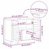 vidaXL Νιπτήρας VIGO καφέ μελί 67.5 x 34 x 59 εκ Μασίφ ξύλο πεύκου