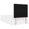 vidaXL Οθωμανικό κρεβάτι με στρώμα Λευκό 120x190 cm Faux Leather