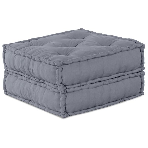 vidaXL Μαξιλάρι 2 pcs Γκρι 70 x 70 x 36 εκ Πολυεστέρας