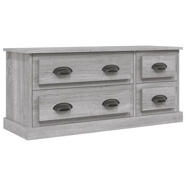 vidaXL Έπιπλο Τηλεόρασης Γκρι Sonoma 100x35,5x45 εκ. Επεξ. Ξύλο