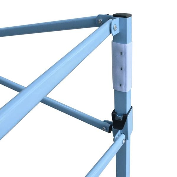 vidaXL Κιόσκι Πτυσσόμενο Επαγγελματικό Μπλε 3 x 4 μ. Ατσάλινο