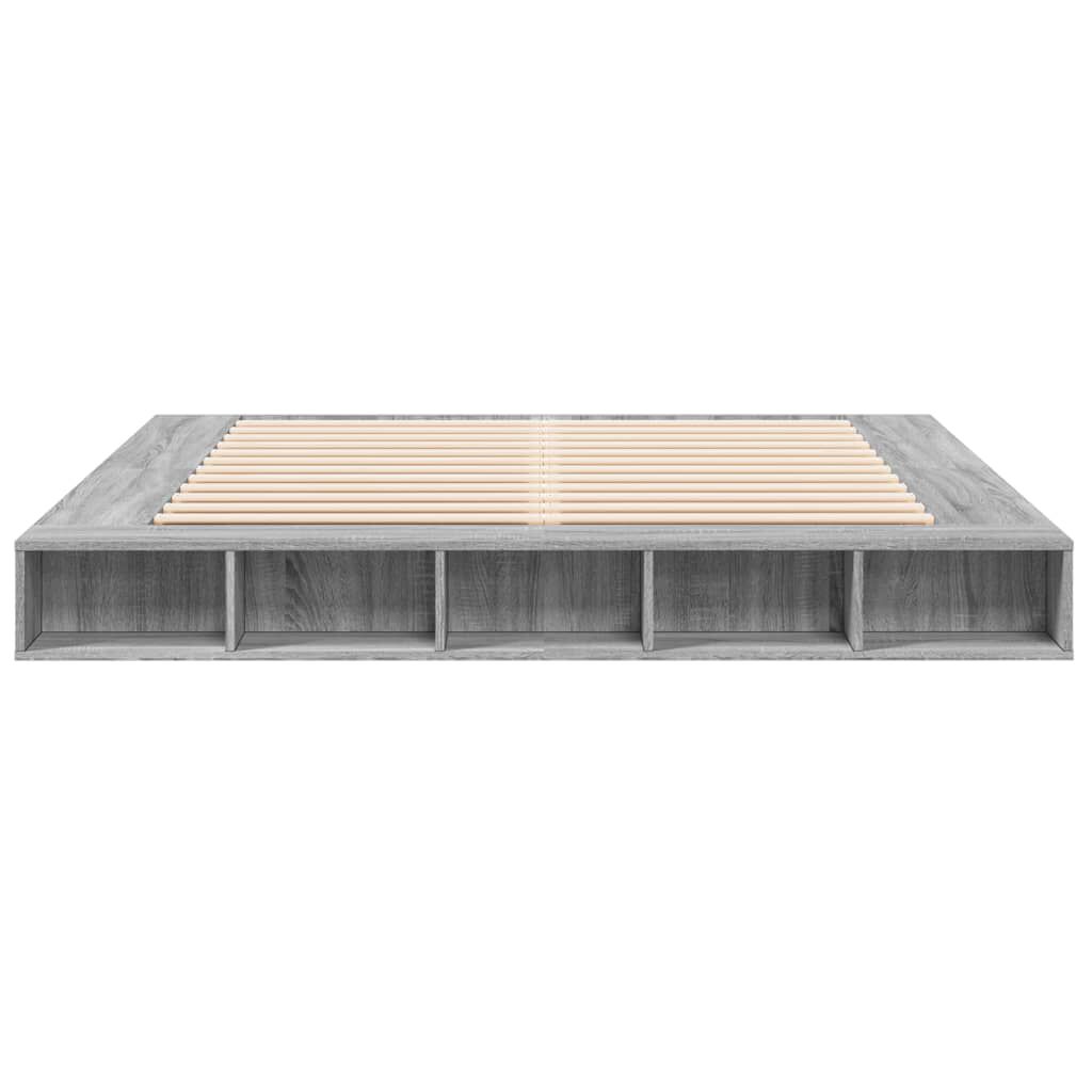 vidaXL Πλαίσιο Κρεβατιού Γκρι Sonoma 180x200 εκ. Επεξεργασμένο Ξύλο