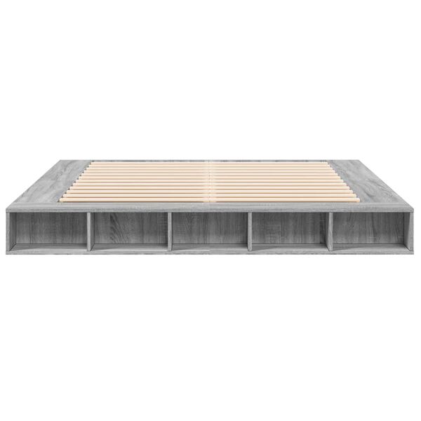 vidaXL Πλαίσιο Κρεβατιού Γκρι Sonoma 180x200 εκ. Επεξεργασμένο Ξύλο