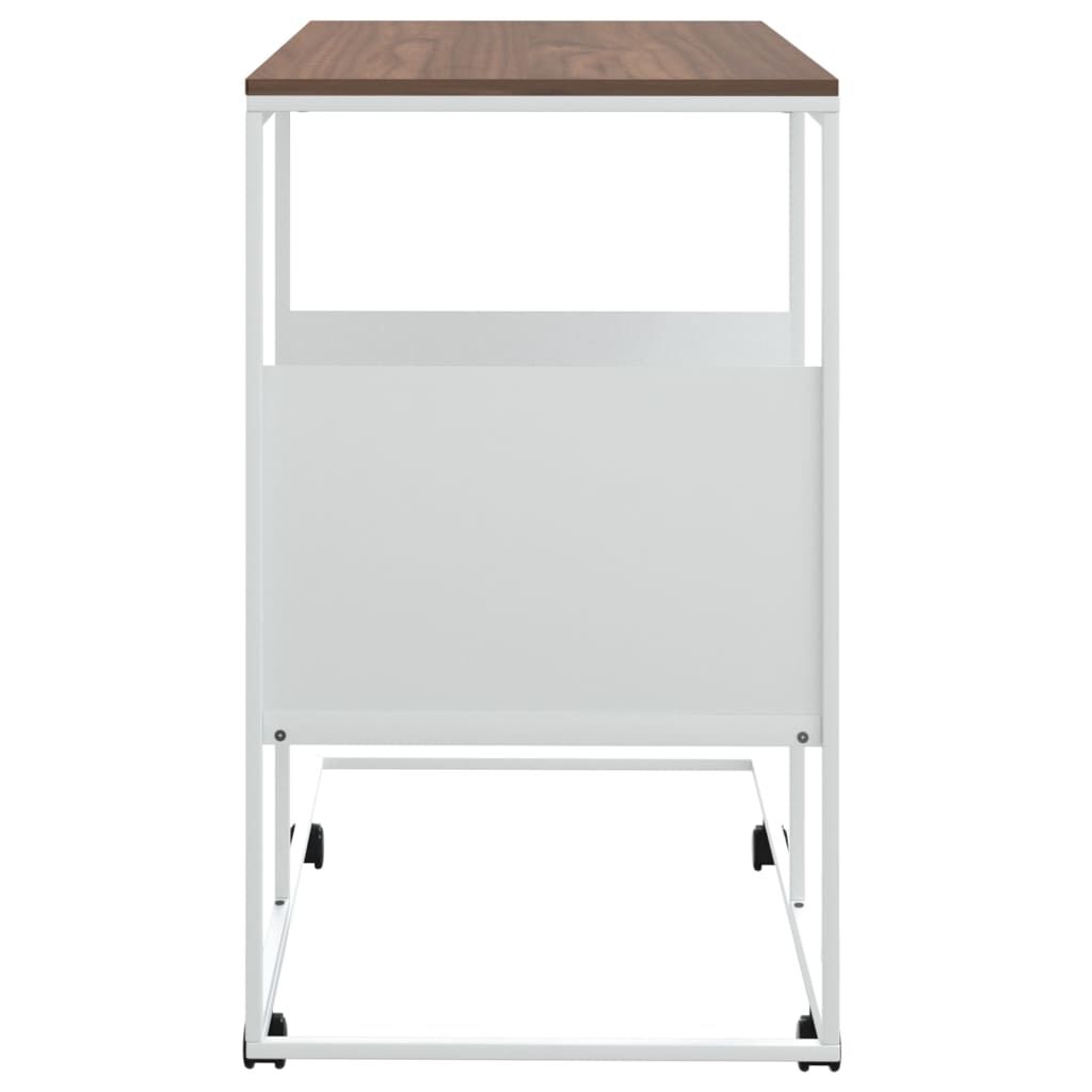 vidaXL Βοηθητικό Τραπέζι με Ρόδες Λευκό 55 x 36 x 63,5 εκ. Επεξ. Ξύλο