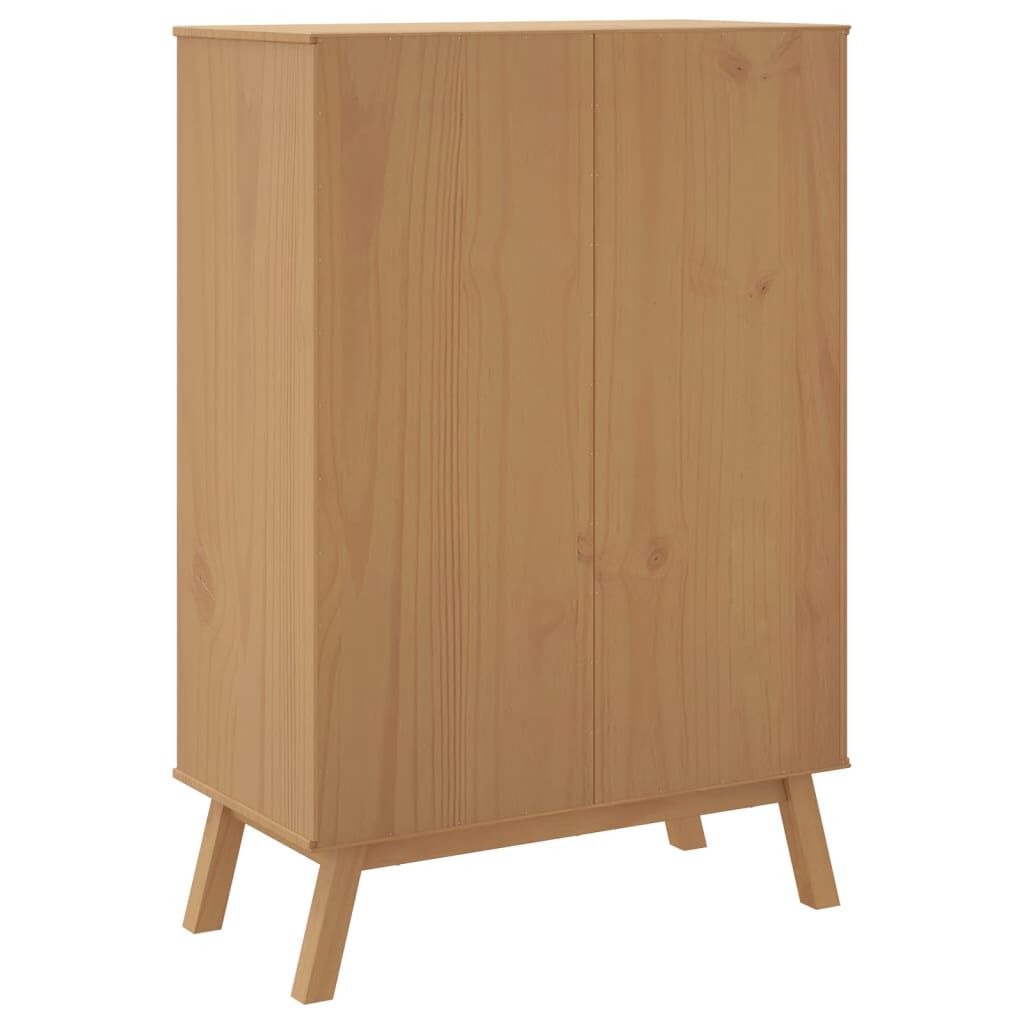 vidaXL Ντουλάπι OLDEN 85 x 43 x 125 εκ. από Μασίφ Ξύλο Πεύκου