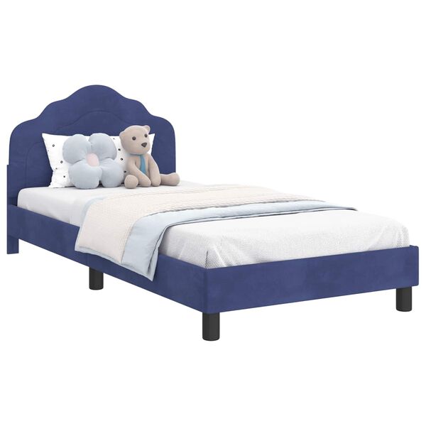 vidaXL Κρεβάτι Παιδικής Κρεβατοκάμαρας με Κεφαλάκι Μπλε Αστυνομίας