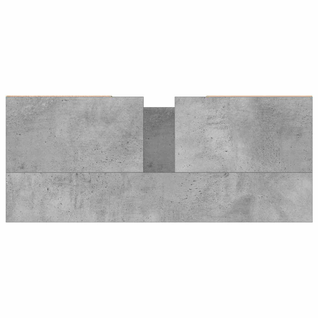 vidaXL Ντουλάπι Μπάνιου Γκρι Σκυροδέματος 80x33x60 εκ. Επεξ. Ξύλο