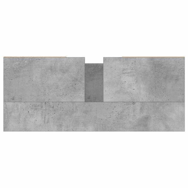 vidaXL Ντουλάπι Μπάνιου Γκρι Σκυροδέματος 80x33x60 εκ. Επεξ. Ξύλο