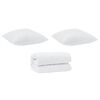 vidaXL Σετ Κουβέρτας με μαξιλάρι 3 pcs Λευκό 260 x 220 εκ. Μικροΐνες