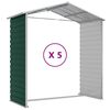 vidaXL Αποθήκη Κήπου Πράσινη 191 x 470 x 198 εκ. Γαλβανισμένο Ατσάλι