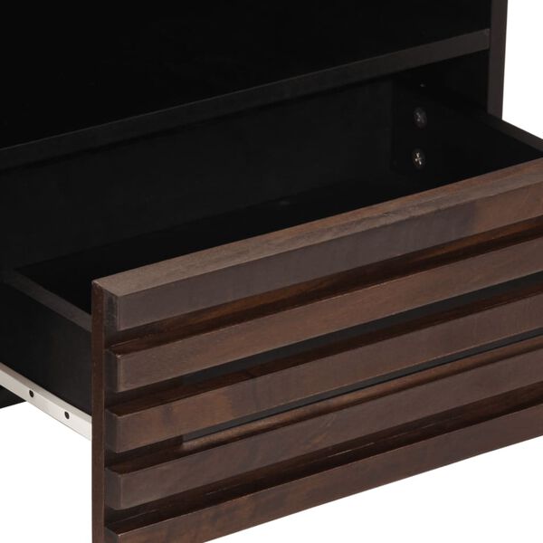 vidaXL Έπιπλο Τηλεόρασης Καφέ 80x34x46 εκ. Μασίφ Ξύλο Μάνγκο