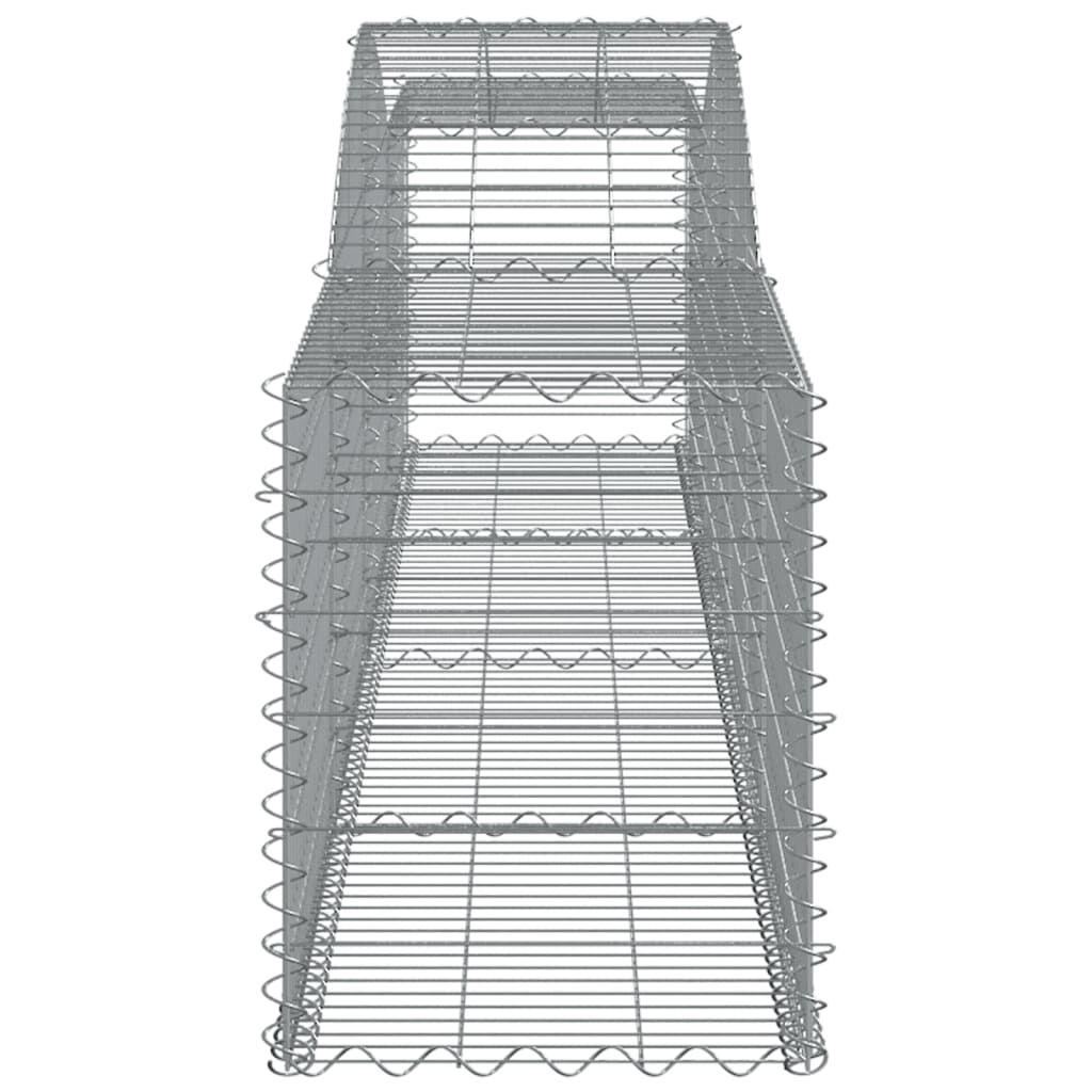 vidaXL Συρματοκιβώτια Τοξωτά 25 τεμ. 400x50x60/80 εκ. Γαλβαν. Ατσάλι