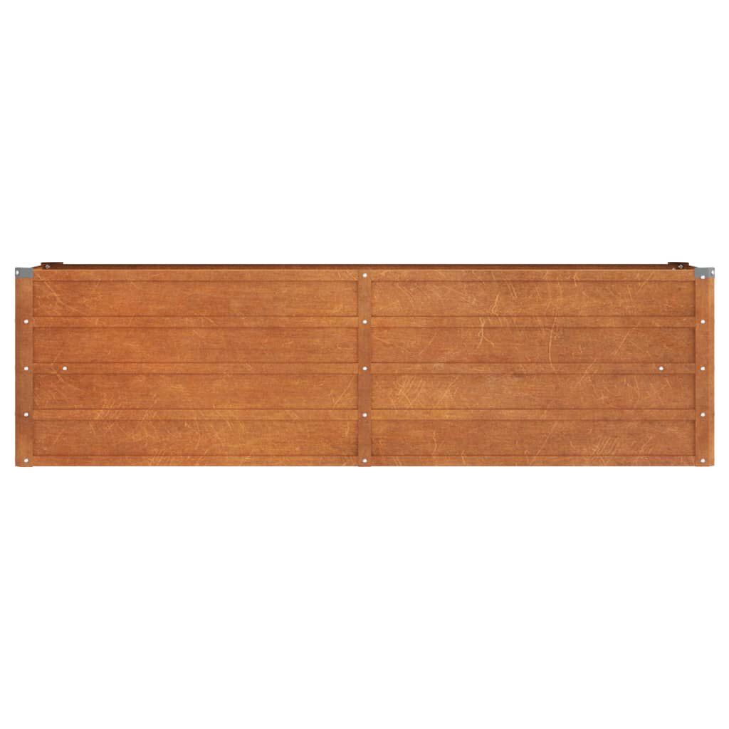 vidaXL Ζαρντινιέρα Σκουριασμένο 160x40x45 εκ. Ατσάλι Σκληρυθέν Αέρα