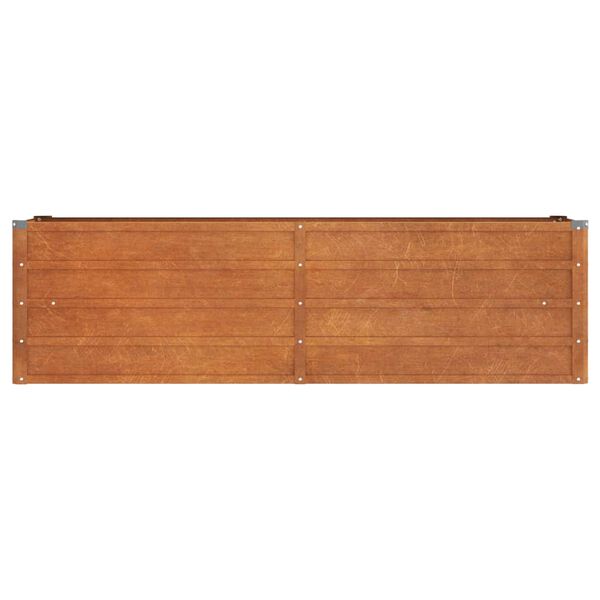 vidaXL Ζαρντινιέρα Σκουριασμένο 160x40x45 εκ. Ατσάλι Σκληρυθέν Αέρα