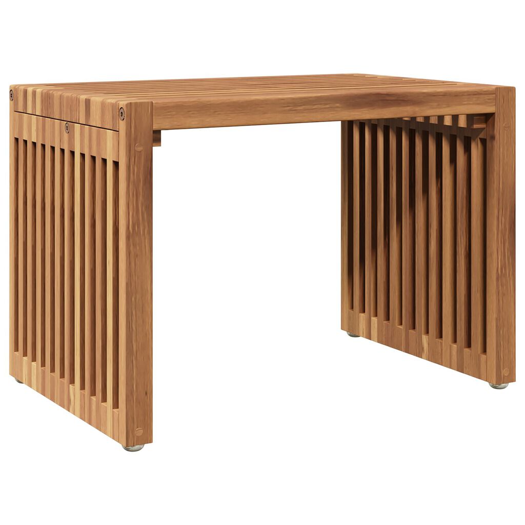 vidaXL Τραπεζάκι Κήπου 50x32.5x35 cm Μασίφ ξύλο teak