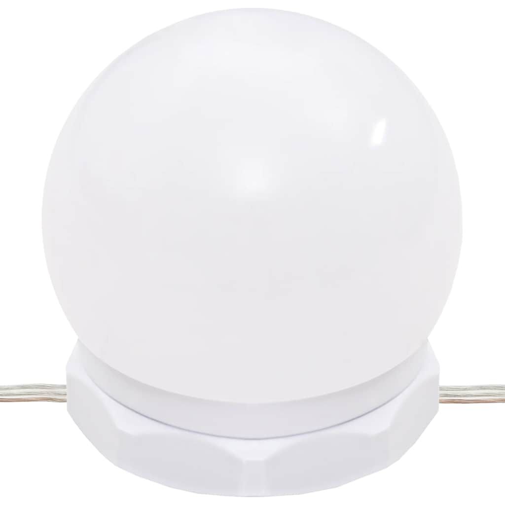 vidaXL Μπουντουάρ με LED Σετ Μαύρο 86,5 x 35 x 136 εκ.