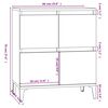 vidaXL Συρταριέρα Sonoma Δρυς 60x35x70 εκ. Επεξεργασμένο Ξύλο