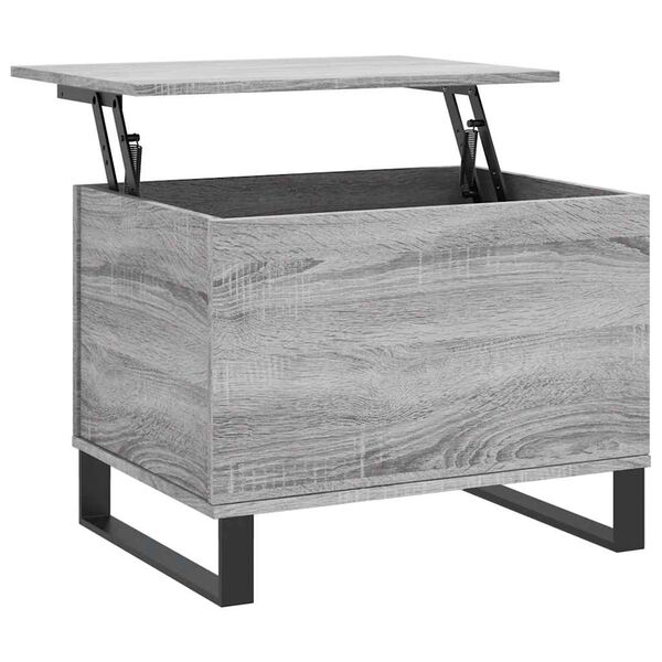 vidaXL Τραπεζάκι Σαλονιού Γκρι Sonoma 60x44,5x45εκ. Επεξεργασμένο Ξύλο