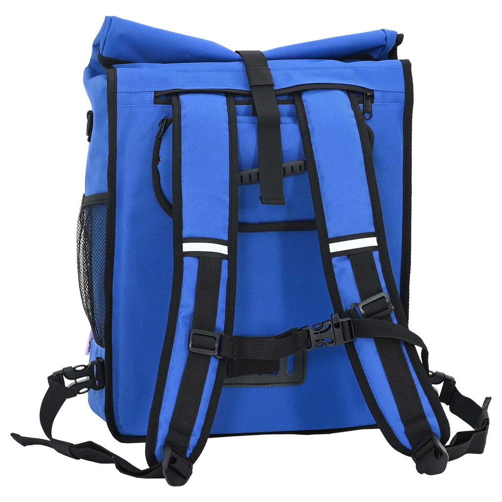 vidaXL Μπλε Τσάντα Στήριξης Ποδηλάτου 25 L 33x16x48 εκ