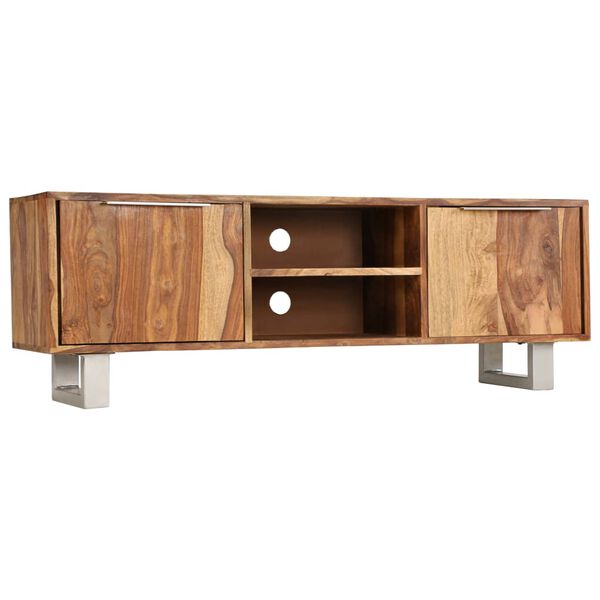 vidaXL Έπιπλο Τηλεόρασης Μελί 118 x 30 x 40 εκ. Μασίφ Ξύλο Ακακίας