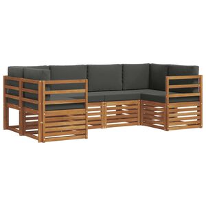 vidaXL &Sigma;&alpha;&lambda;&omicron;&nu;ά&kappa;&iota; &Gamma;&omega;&nu;&iota;&alpha;&kappa;&omicron;ύ &Kappa;&alpha;&nu;&alpha;&pi;έ &mu;&epsilon; &mu;&alpha;&xi;&iota;&lambda;ά&rho;&iota; 6 pcs &Phi;&upsilon;&sigma;&iota;&kappa;ό &kappa;&alpha;&iota; &Alpha;&nu;&theta;&rho;&alpha;&kappa;ί