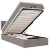 vidaXL &Omicron;&theta;&omega;&mu;&alpha;&nu;&iota;&kappa;ό &kappa;&rho;&epsilon;&beta;ά&tau;&iota; &mu;&epsilon; &sigma;&tau;&rho;ώ&mu;&alpha; & LEDs Taupe 90x200 cm ύ&phi;&alpha;&sigma;&mu;&alpha;